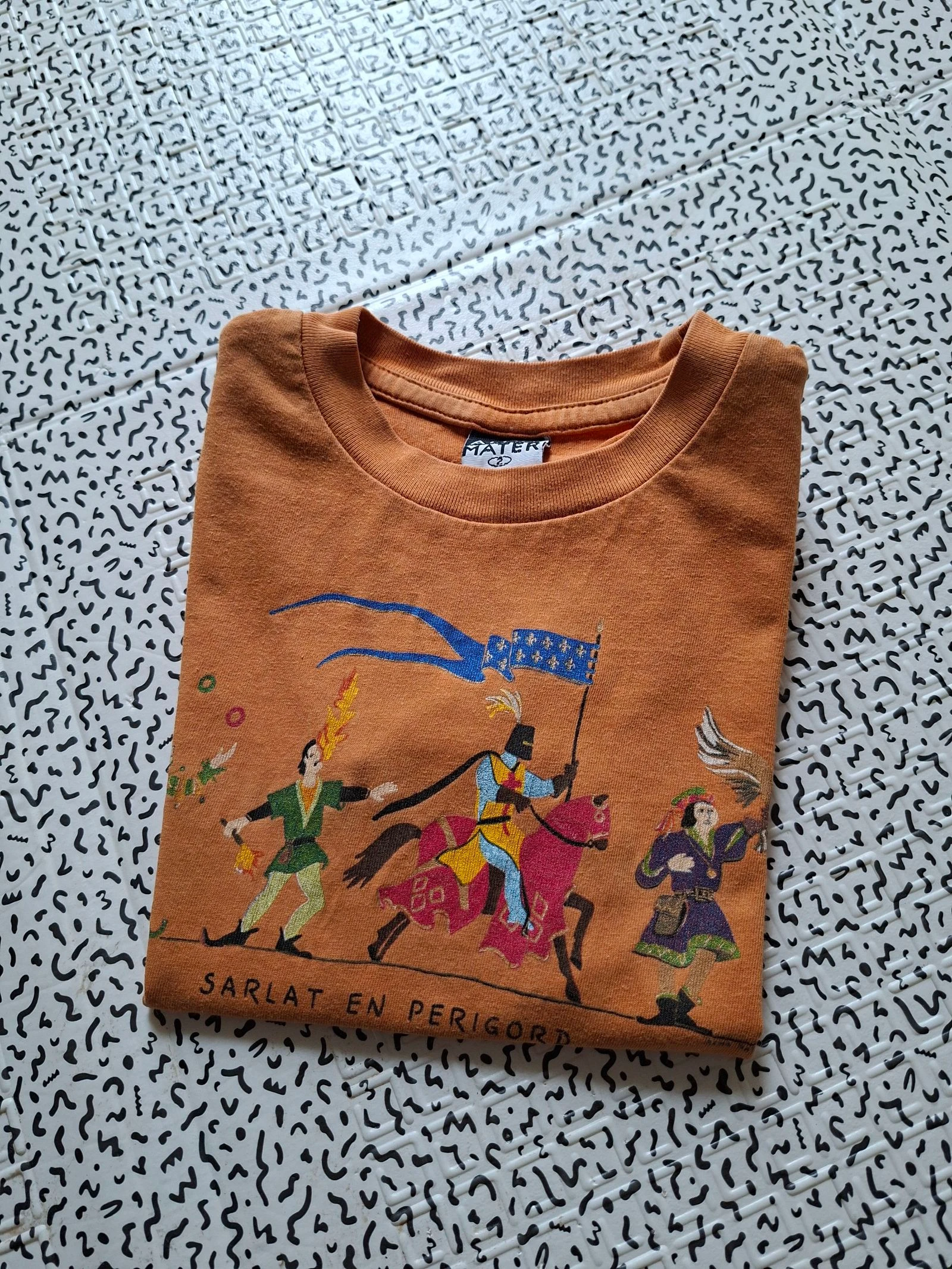 Kinder T-shirt 2 jaar Sarlat Périgord middeleeuws vintage – photo 6